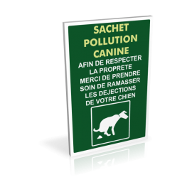 Sachet pollution canine