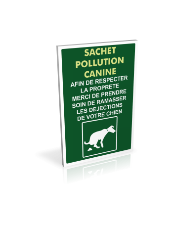 Sachet pollution canine