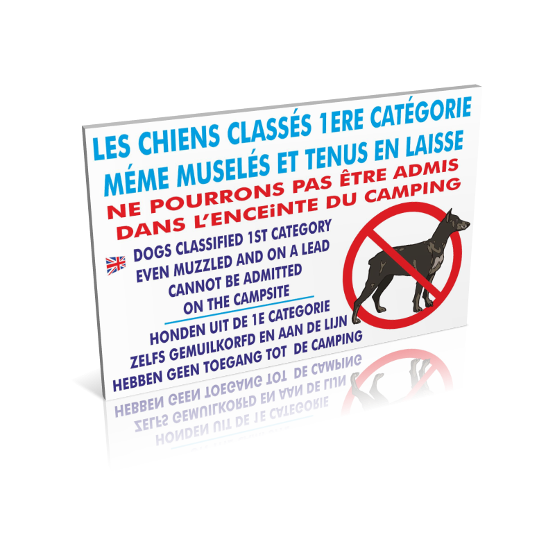 Les chiens classés de 1ere catégorie