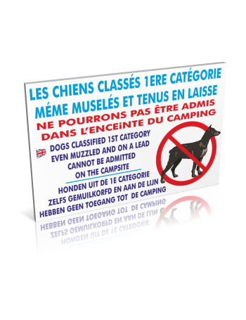 Les chiens classés de 1ere catégorie