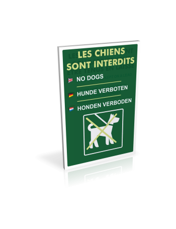 Les chiens sont interdits