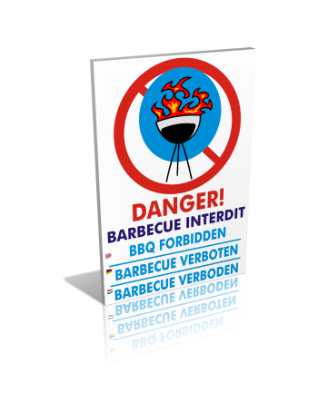 Danger barbecue interdit