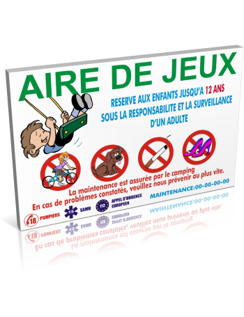 Aire de jeux réservé aux enfants de...