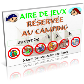 Aire de jeux réservé au camping