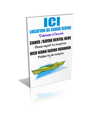 Ici location de canoë / kayak