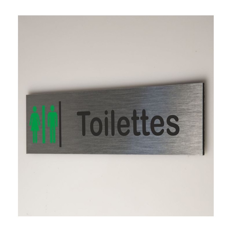 Signalétique toilettes pictogramme vert