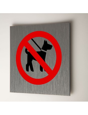 Plaque chiens interdits