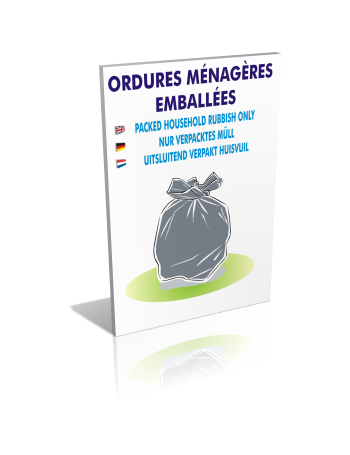 Ordures ménagères emballées