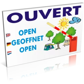 Entrée  Camping ouvert