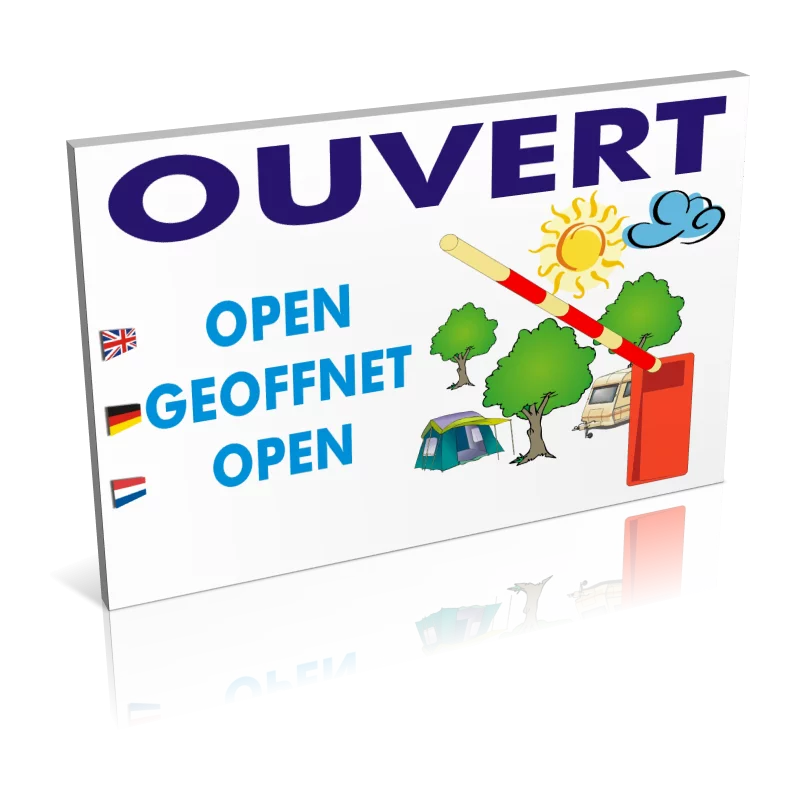 Entrée  Camping ouvert