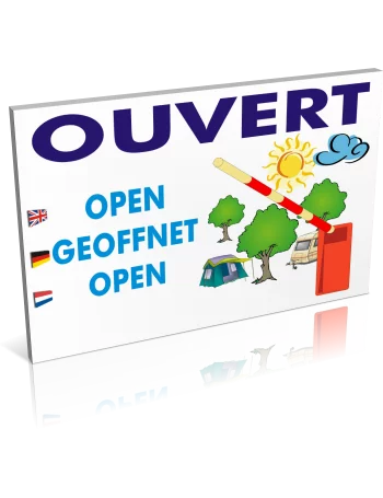 Entrée  Camping ouvert