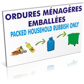 Ordures ménagères emballées