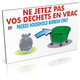 Ne jetez pas vos déchets en vrac