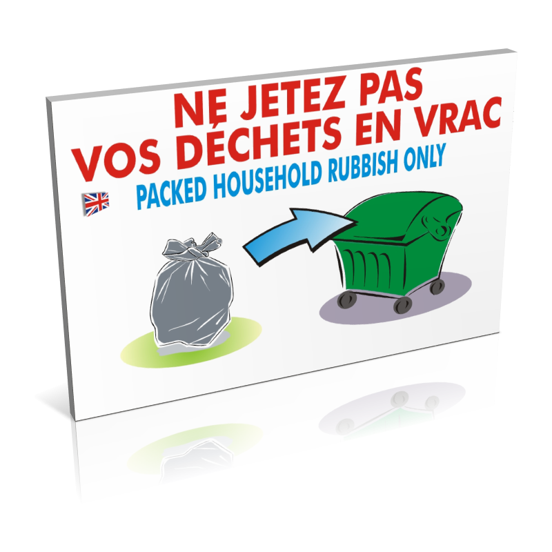 Ne jetez pas vos déchets en vrac