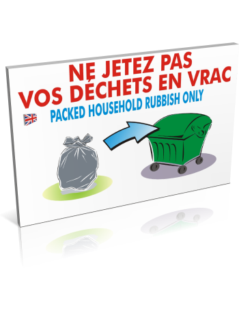 Ne jetez pas vos déchets en vrac