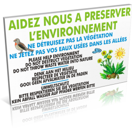 Entrée  Aidez nous à préserver l'environnement