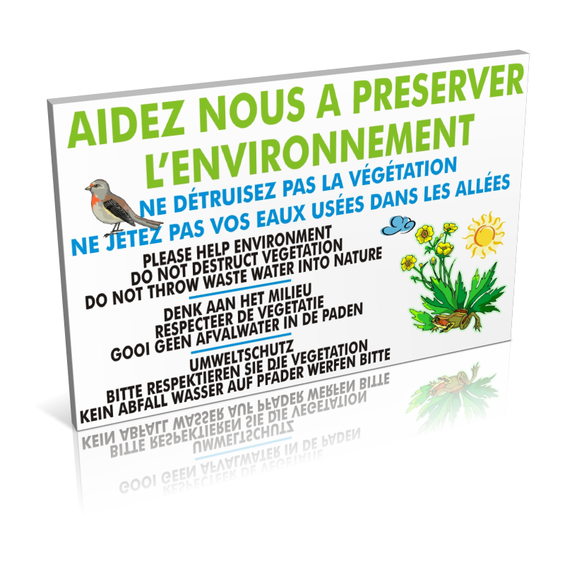 Entrée  Aidez nous à préserver l'environnement