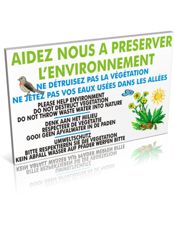 Entrée  Aidez nous à préserver l'environnement