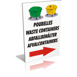 Poubelles direction droite