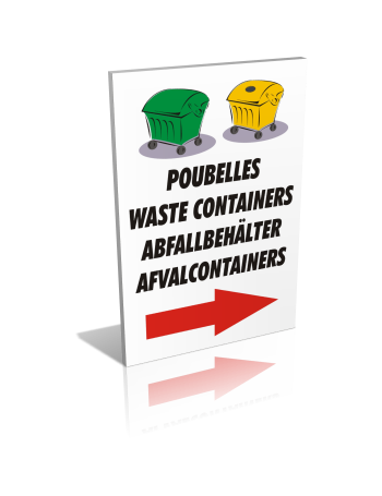 Poubelles direction droite