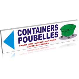 Containers poubelles gauche