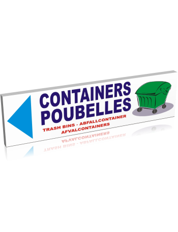 Containers poubelles gauche