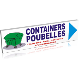 Containers poubelle droite