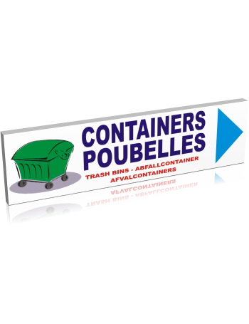 Containers poubelle droite