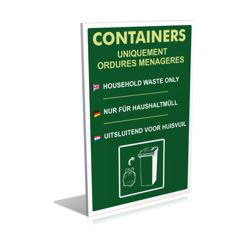 Containers - Uniquement ordures ménagères