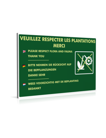 Veuillez respecter les plantations