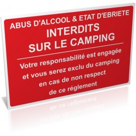 Abus d'alcool et état d'ébriété interdit sur le camping