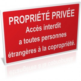 Propriété privée copropriété