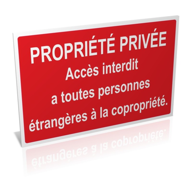 Propriété privée copropriété