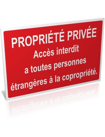 Propriété privée copropriété