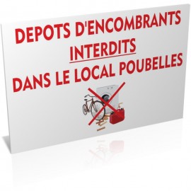 Dépôt d'encombrants interdit