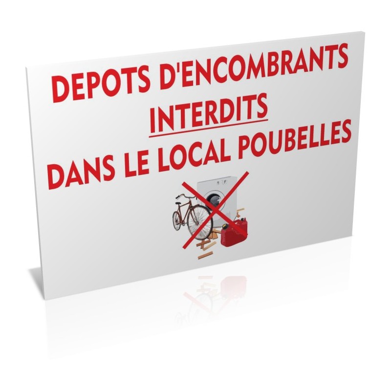 Dépôt d'encombrants interdit