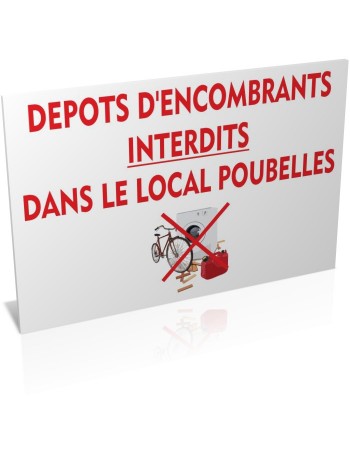 Dépôt d'encombrants interdit