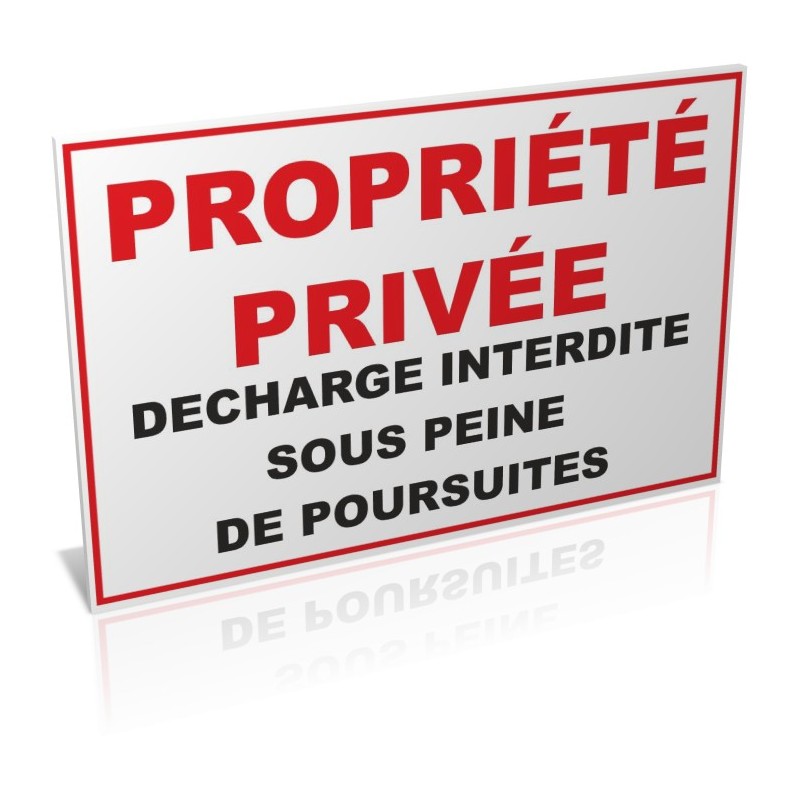 Panneau propriété privée - Direct Signalétique