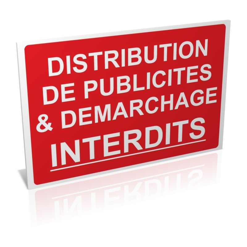 Entrée  Distribution de publicité et démarchage interdit