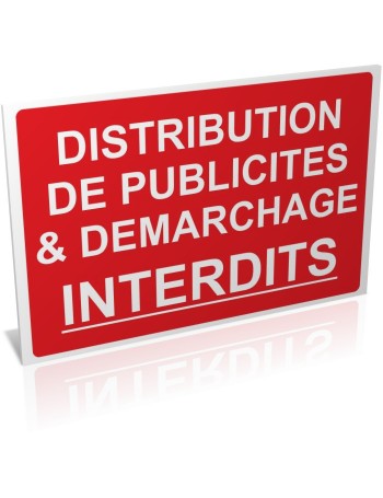 Entrée  Distribution de publicité et démarchage interdit