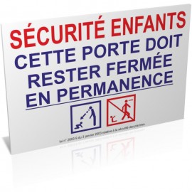 Sécurité enfants- Porte fermée