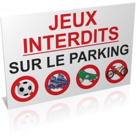 Entrée  Jeux interdits sur le parking