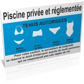 Piscine privée réglementée