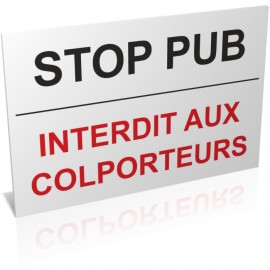 Stop pub - Interdit aux colporteurs