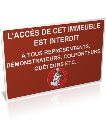 L'accès de cet immeuble est interdit