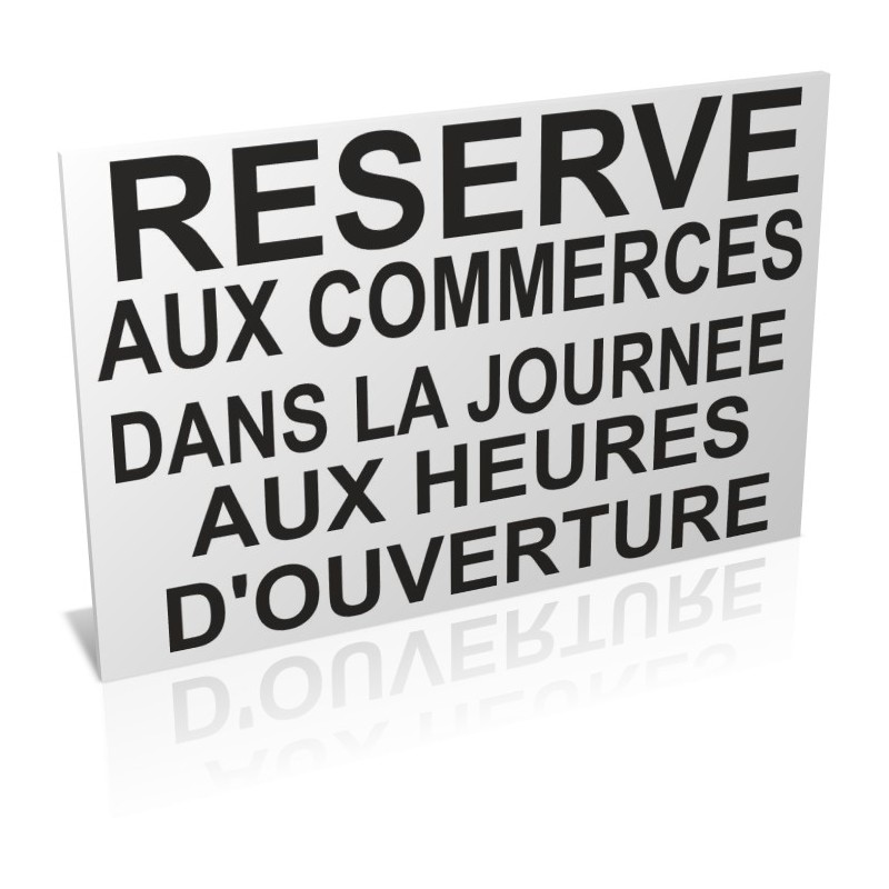 Réservé aux commerces