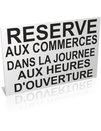 Réservé aux commerces