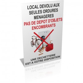 Local dévolu aux seules ordures ménagères