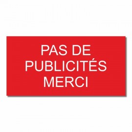 Pas de publicités- Merci