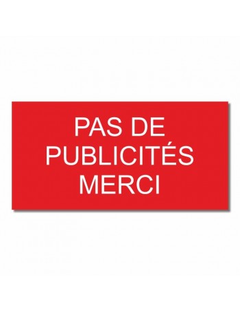 Pas de publicités- Merci